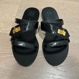 Women’s Givenchy black croc effect sandals